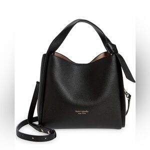 kate spade new york Knott Pebbled Leather Medium Crossbody Tote with dust bag
